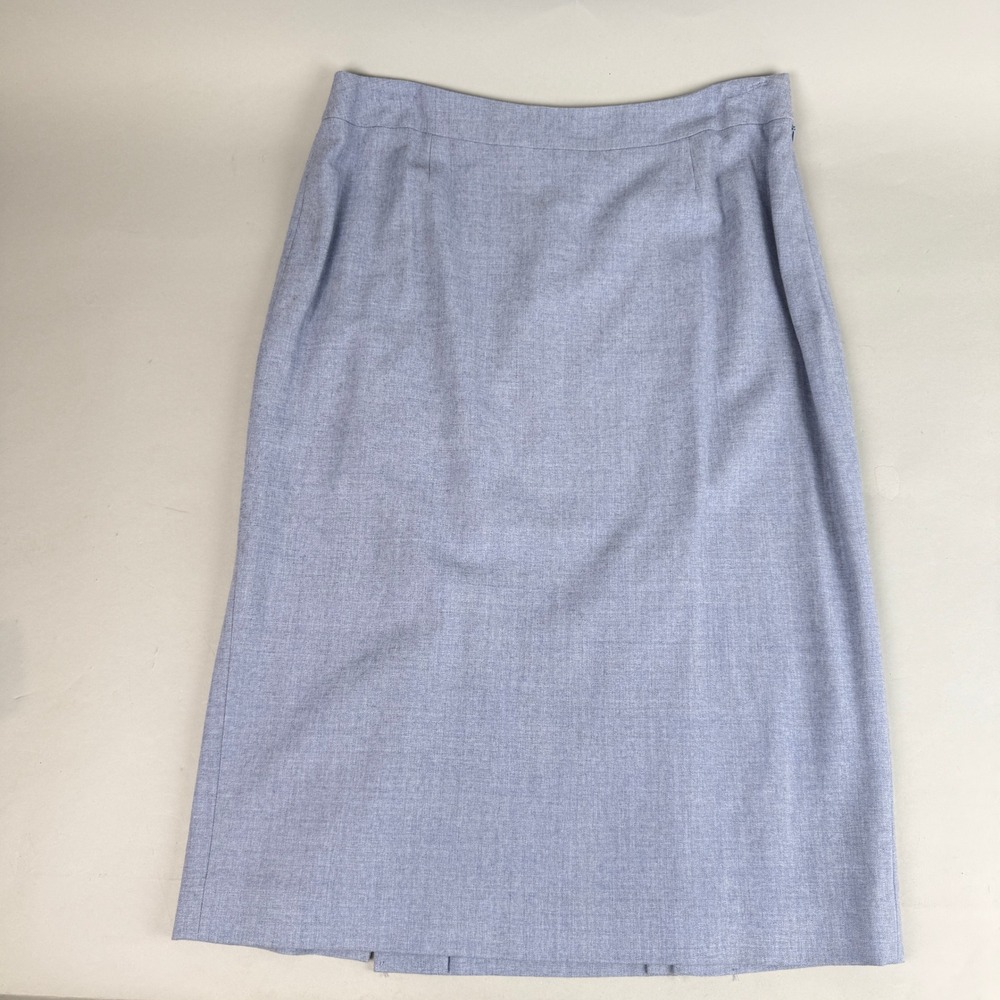 DG Collection Women's Light Blue‎ Heather Pencil Skirt Size 10 Lined Stretch NWT